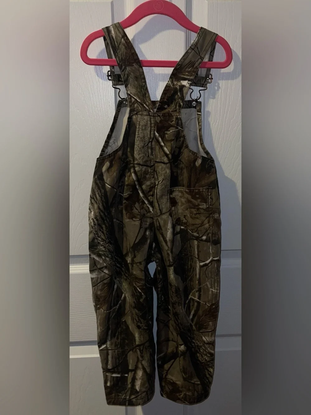 Bass Pro Shops boys 3T Real Tree camouflage overalls